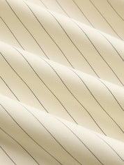 Striped Tie-Front Cropped Top & Shorts Set