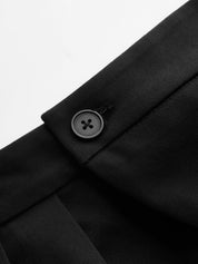 Asymmetric Overlay Wide Leg Pants