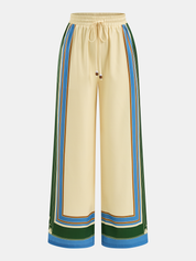 Geometric Print Cami Top & Wide Leg Pants Set