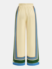 Geometric Print Cami Top & Wide Leg Pants Set