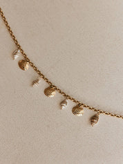 Seashell Charm Pendant Necklace
