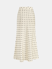 Polka Dot Cowl Neck Top & Maxi Skirt Set