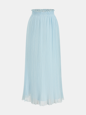 Plissé Halter Crop Top & Maxi Skirt Set