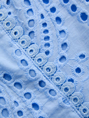 Eyelet Embroidery Top & Maxi Skirt Set