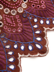 Eyelet Embroidered Top & Midi Skirt Set