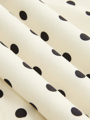Polka Dot Belted Maxi Skirt