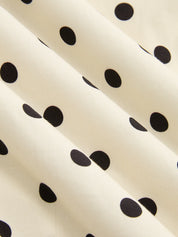 Polka Dot Halter Neck Maxi Dress