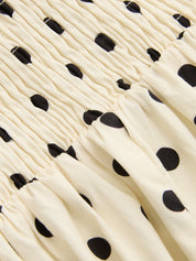 Polka Dot Halter Neck Maxi Dress