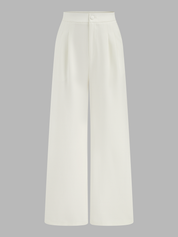 Collared Cotton Linen Vest & Pants Set