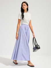 Ribbed Open Back Short Sleeve Top