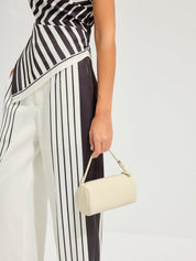Genuine Leather Cylindrical Shoulder Bag