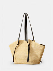 Large Straw Woven Tote Bag