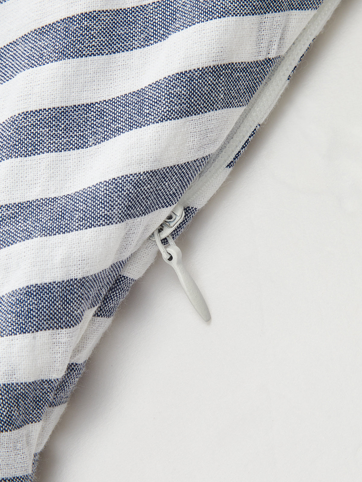 Striped Cotton Blend Layered Hem Mini Dress
