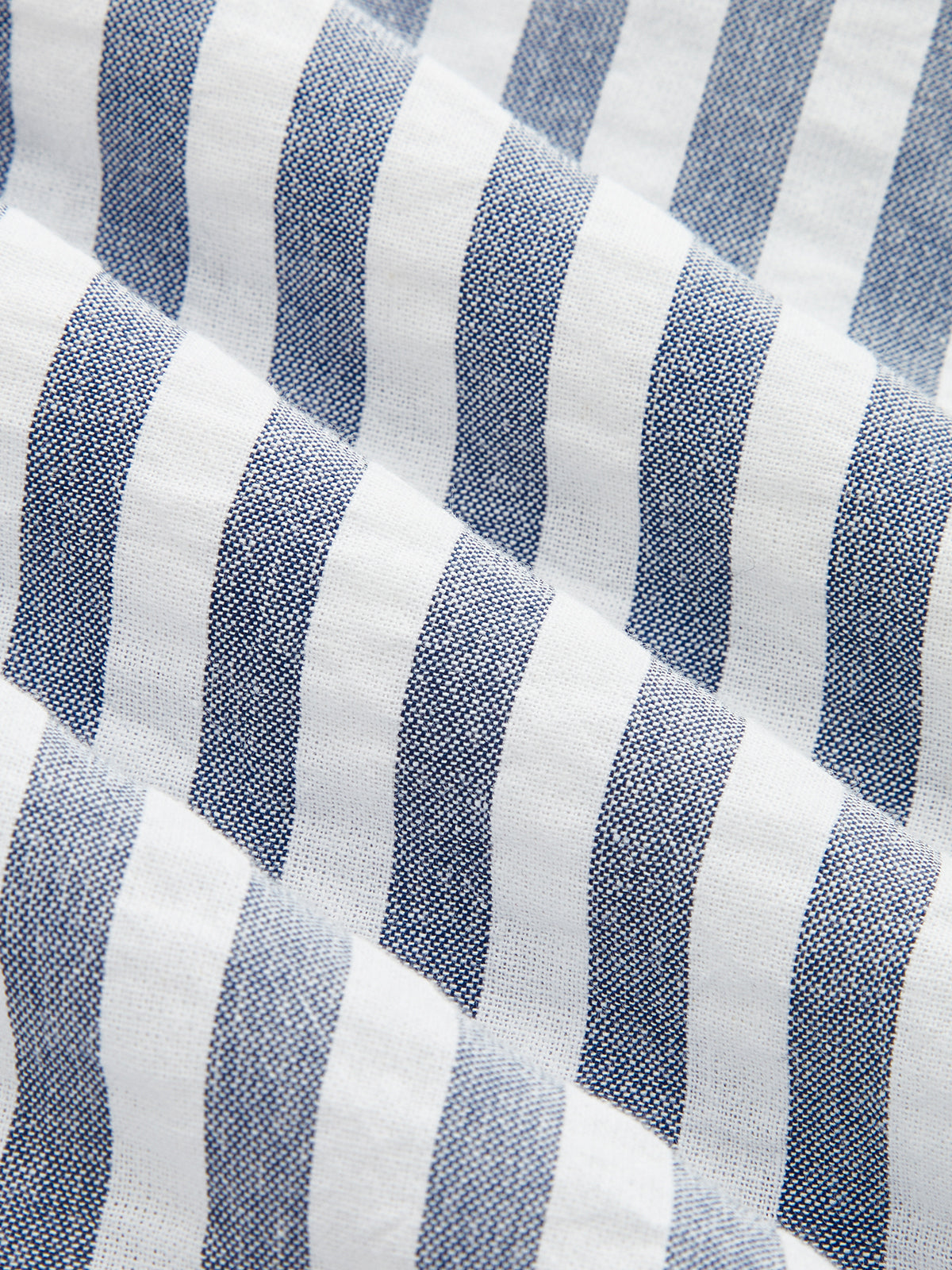 Striped Cotton Blend Layered Hem Mini Dress