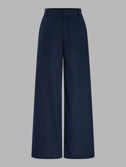 Cotton Linen Belted Strapless Top & Pants Set