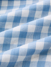 Gingham Wrap Tie Cami Top & Midi Skirt Set