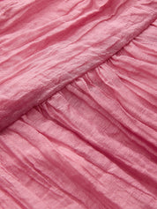 Crinkled Textured Halter Maxi Dress