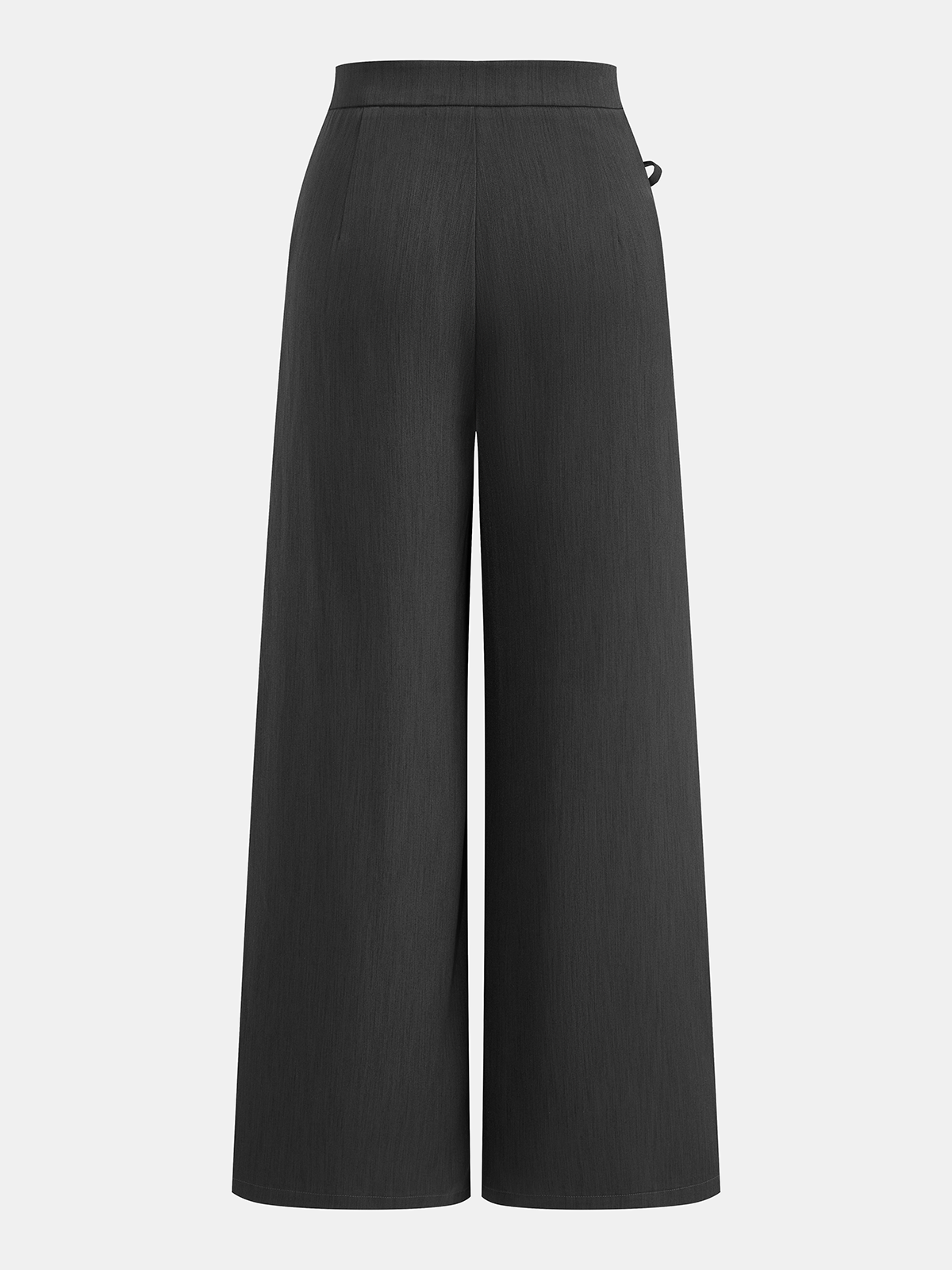 Wrap-Front Overlap Wide Leg Pants