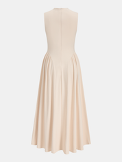 Sleeveless A-Line Maxi Dress
