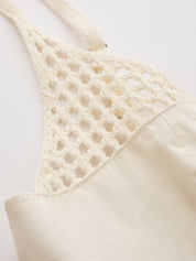 Crochet Cotton Bubble Hem Cami Top