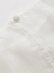 Tencel-Blend Asymmetric Flowy Blouse