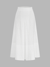 Eyelet Embroidered Cami Top & Midi Skirt Set