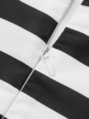 Striped Cami Lace Up Side Maxi Dress
