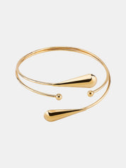 Minimalist Teardrop Open Upper Arm Cuff