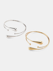 Minimalist Teardrop Open Upper Arm Cuff
