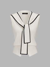 Removable Sailor Collar Knit Vest