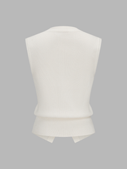 Removable Sailor Collar Knit Vest