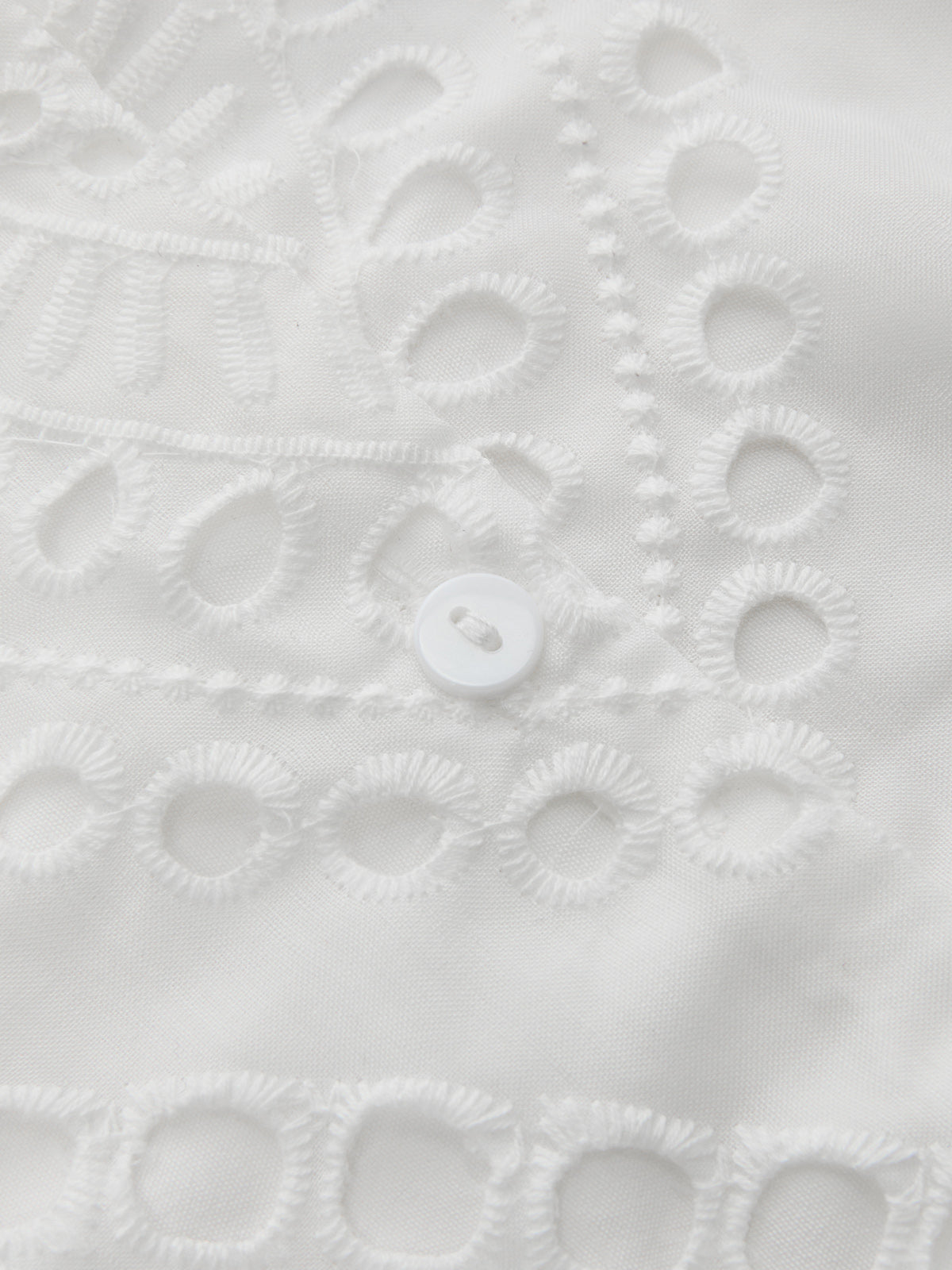 Belted Eyelet Embroidery Halter Mini Dress