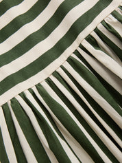 Striped Halter Neck Maxi Dress