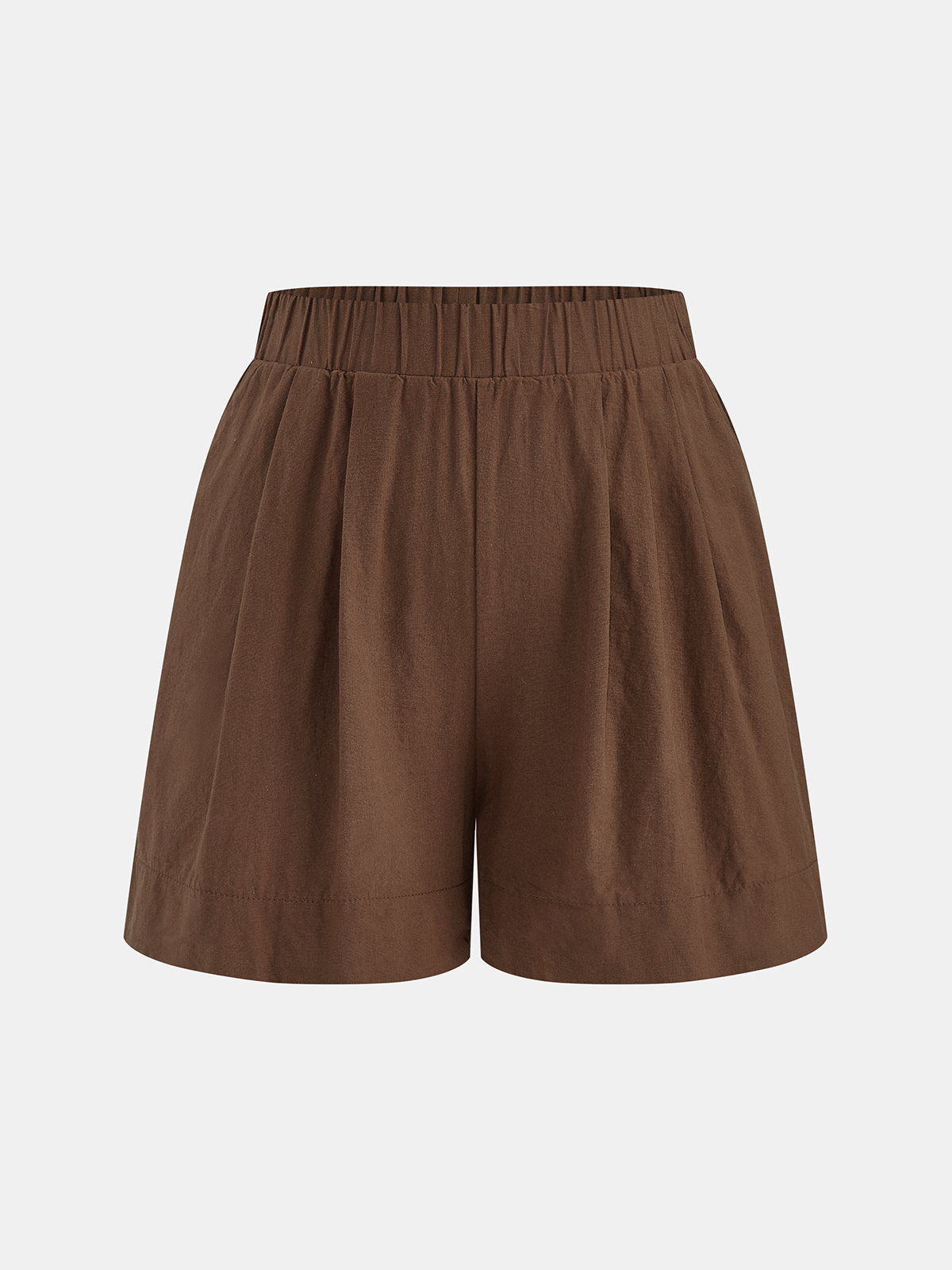 Cotton Blend Asymmetrical Top & Shorts Set