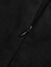 Bow Tie-Waist Side-Slit Wide Leg Pants