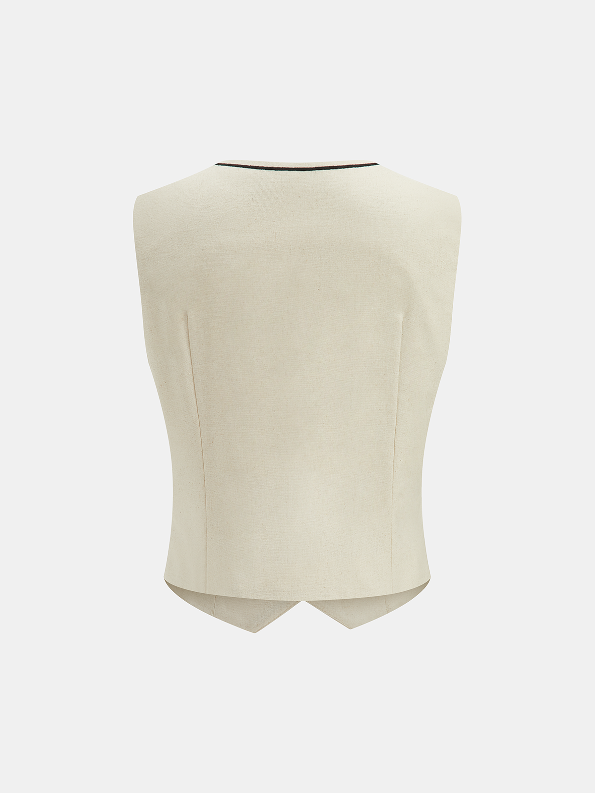 Cotton Linen Embroidered Vest & Pants Set