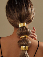 Metallic Ponytail Hair Cuffs