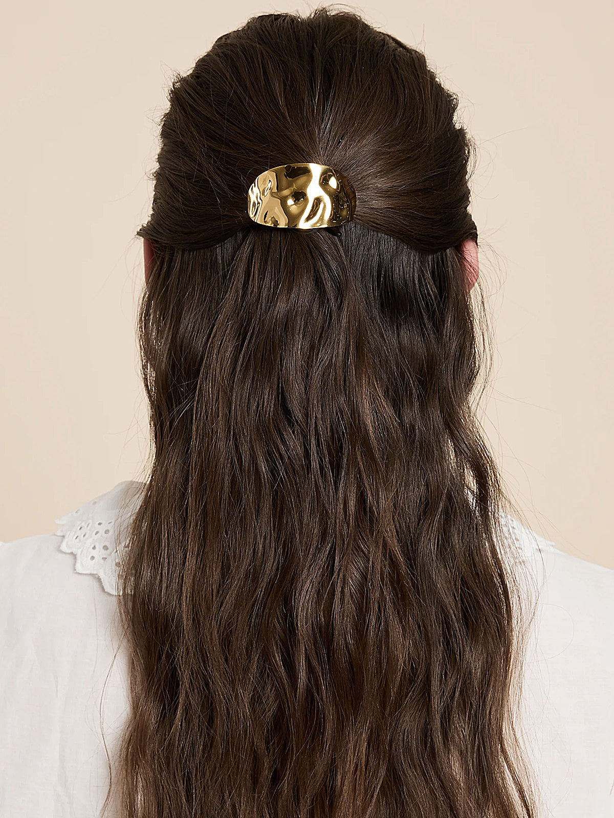 Hammered Metal Hair Tie