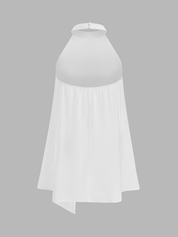 Halter Asymmetric Hem Top & Pants Set