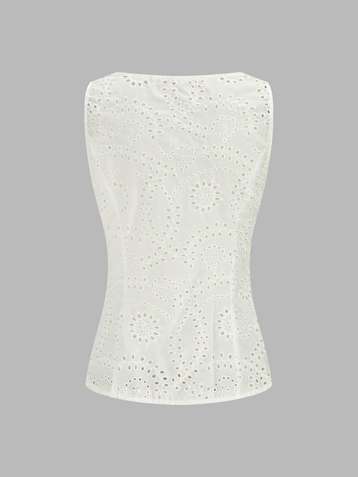 Eyelet Embroidered Tank Top & Shorts Set