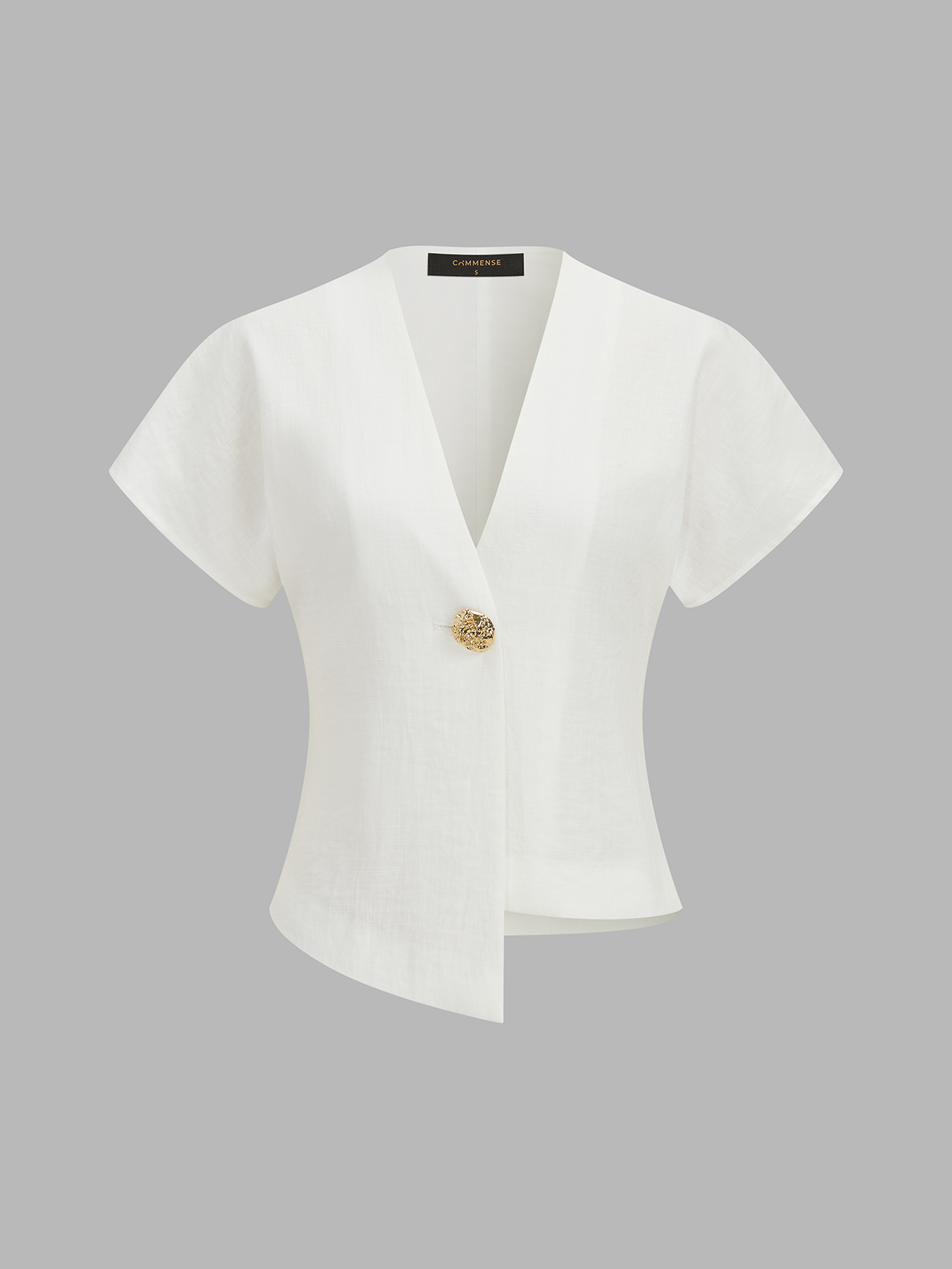 Irregular Hem Short Sleeve Top & Pants Set