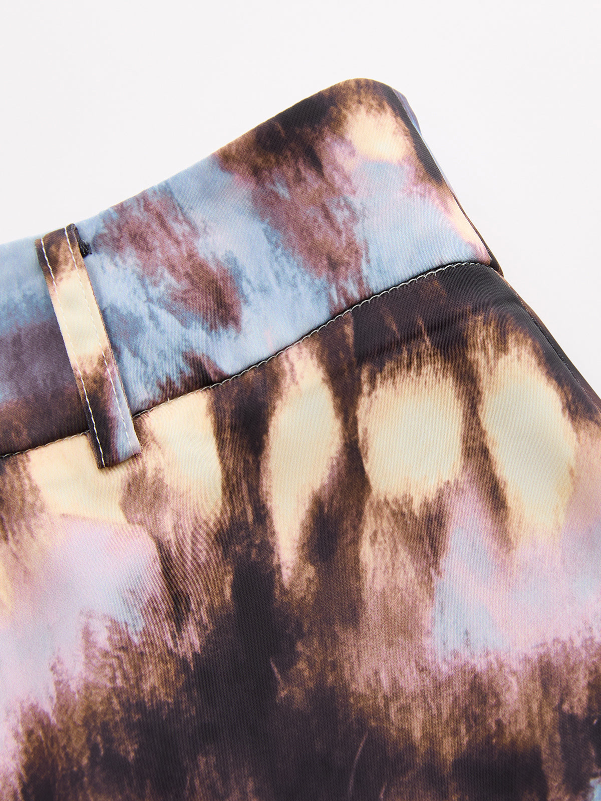 Tie Dye Strapless Top & Shorts Set