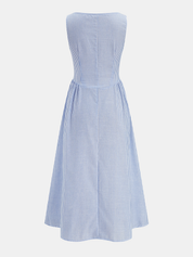 Sleeveless Striped Maxi Dress