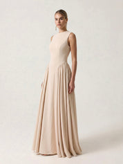 Sleeveless A-Line Maxi Dress