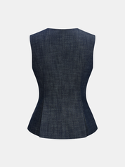 Cotton Blend Sleeveless Top & Pants Set