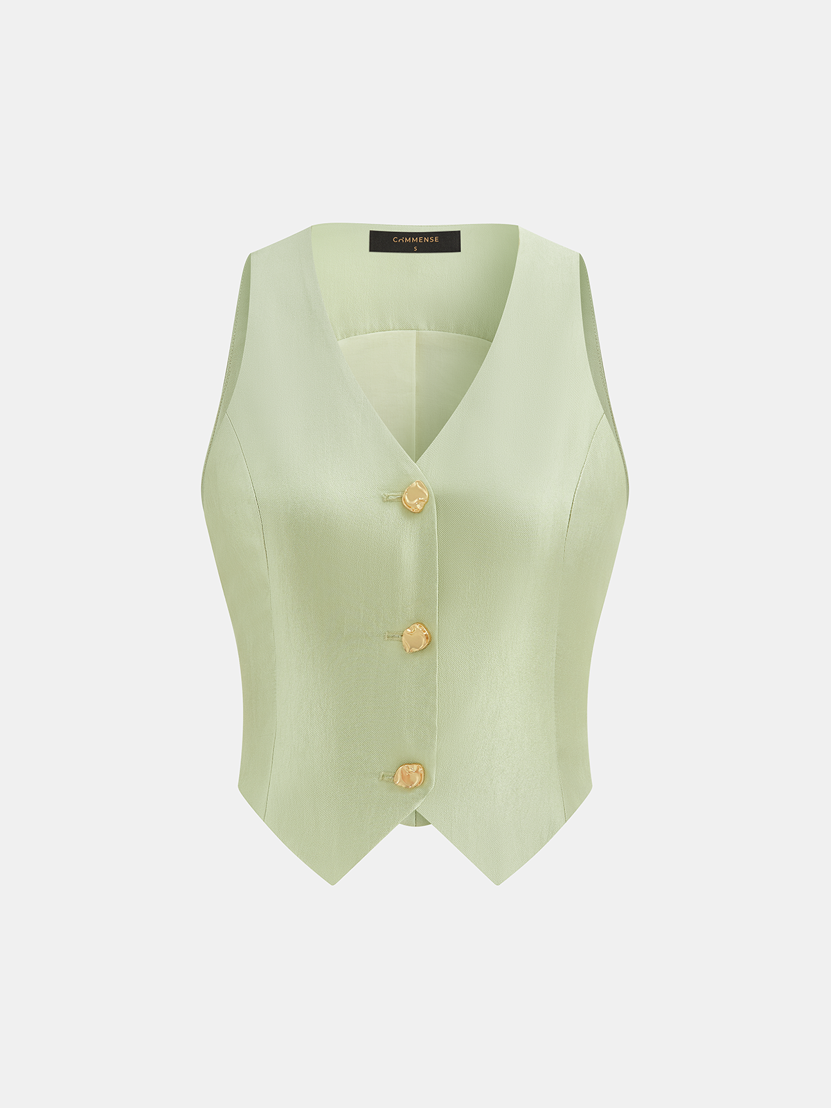 Sleeveless V Neck Vest & Tailored Shorts Set