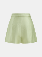 Sleeveless V Neck Vest & Tailored Shorts Set