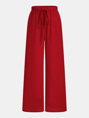 Cotton Linen Asymmetrical Top & Pants Set