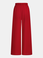 Cotton Linen Asymmetrical Top & Pants Set