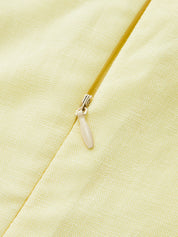 Twisted Waist Linen Blend Sleeveless Blouse